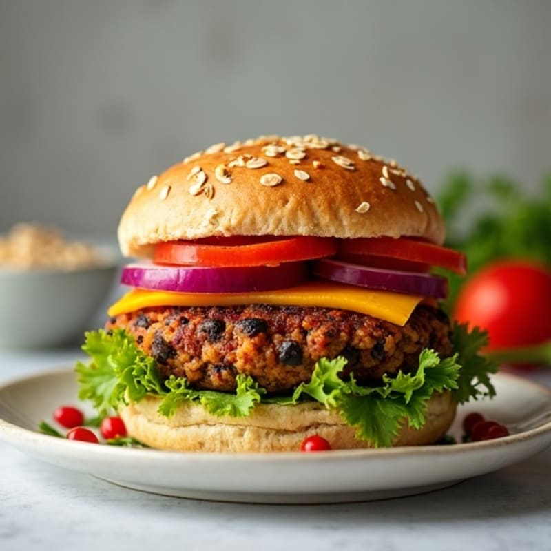 Smoky Southwest Black Bean Quinoa Burgers
