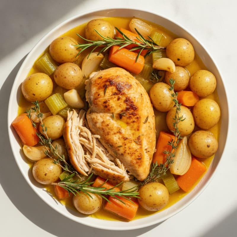 Slow Cooker Herb Chicken