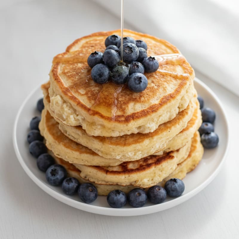Fluffy Cottage Cheese Pancakes