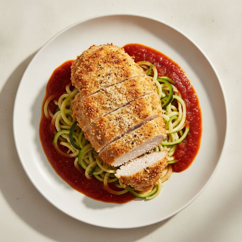 Parmesan-Crusted Chicken with Marinara