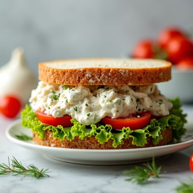 Creamy Herb Chicken Salad Sandwich