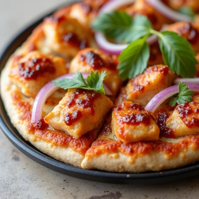 High-Protein BBQ Chicken Pizza
