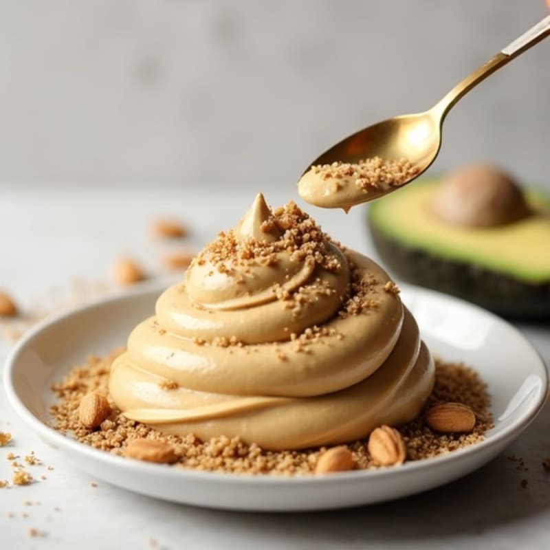 Creamy Peanut Butter Protein Mousse with Chia Seeds