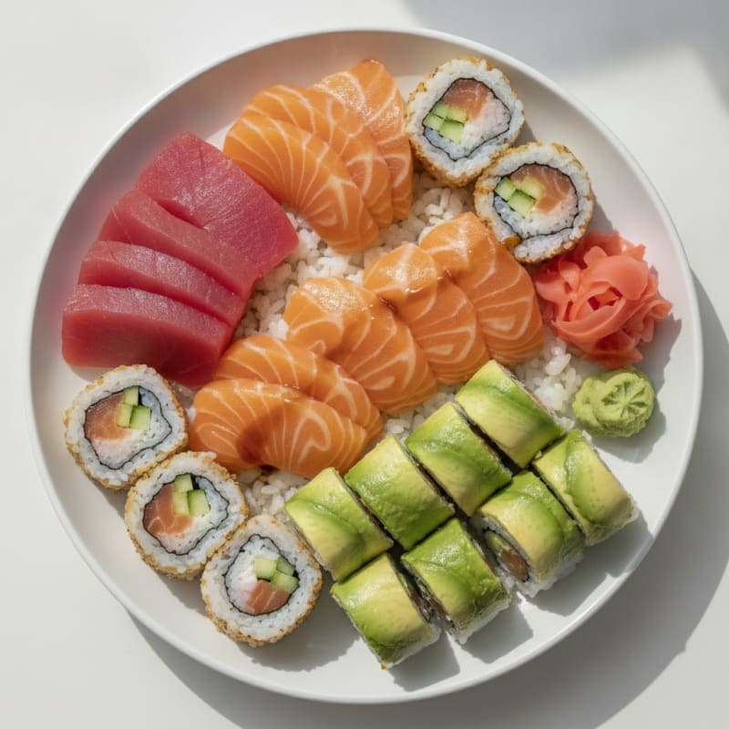 Assorted Sushi and Sashimi Platter