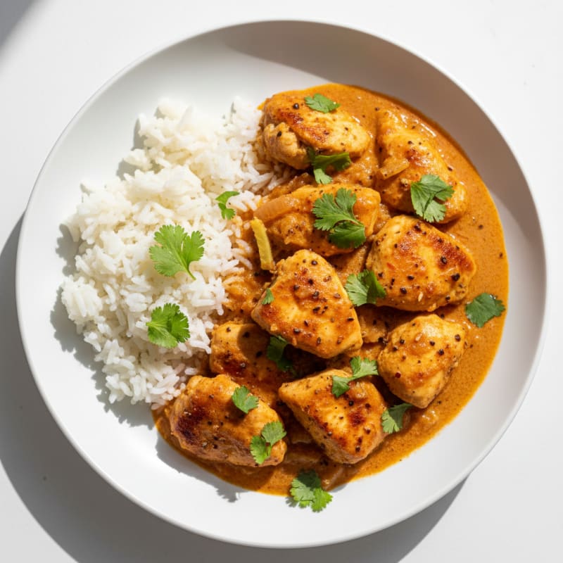 Indian Spiced Chicken with Tomato Cream Sauce