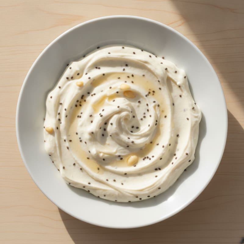 Creamy Vanilla Protein Yogurt with Chia Seeds