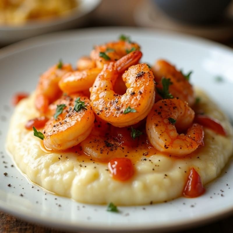 Cajun Shrimp with Creamy Grits