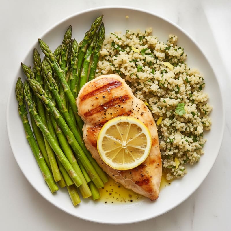 Lemon Herb Chicken with Roasted Asparagus