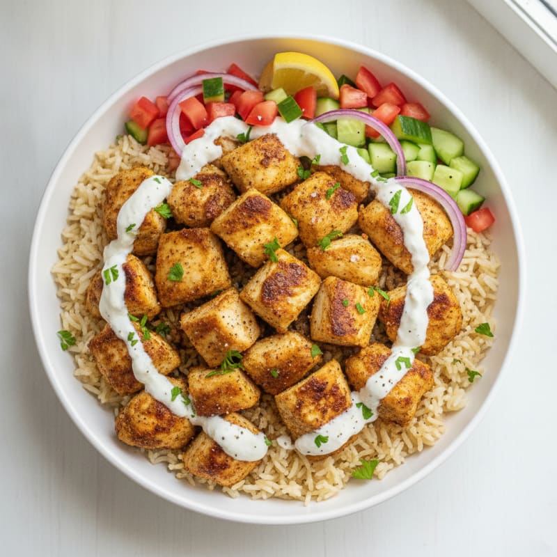 Chicken Shawarma Rice Bowl