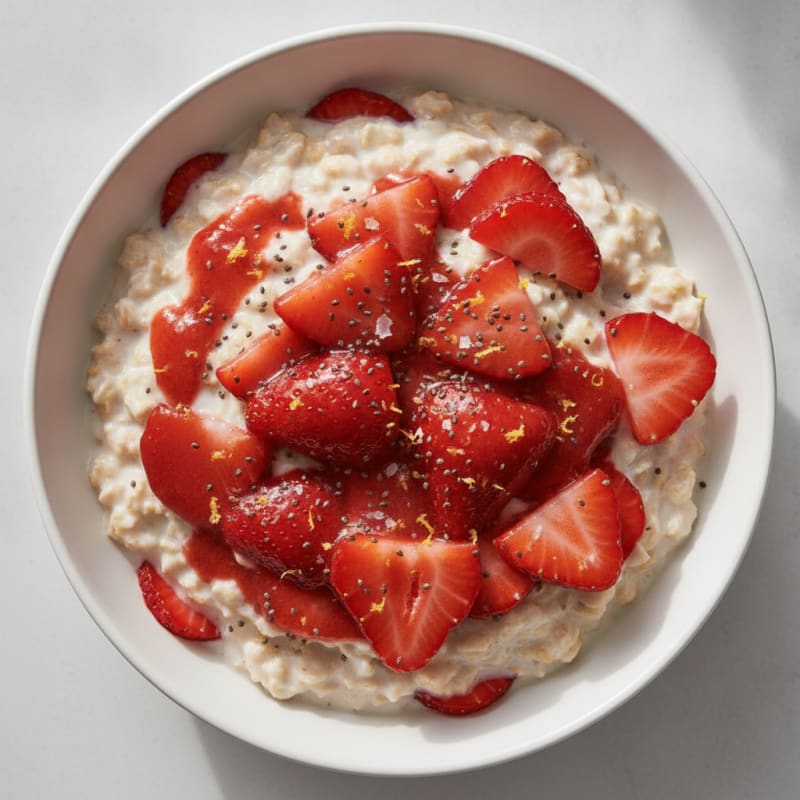 Strawberry Shortcake Overnight Oats