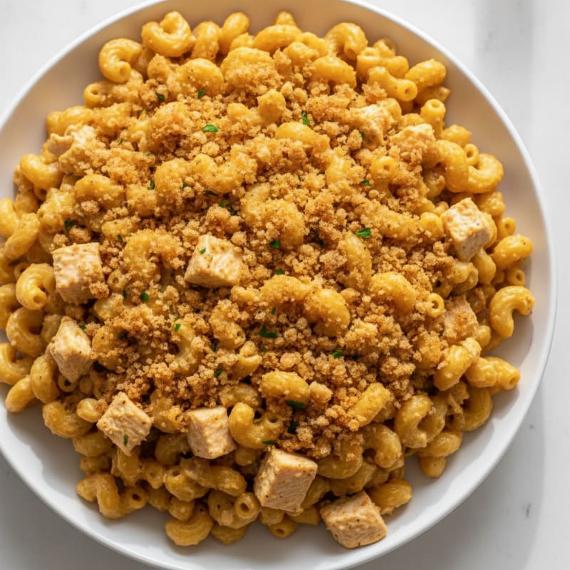 Baked Macaroni and Cheese with Breadcrumbs
