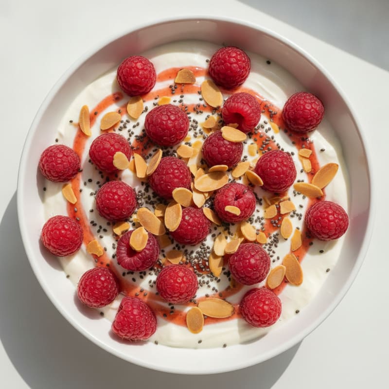 Creamy Greek Yogurt Protein Pudding with Berries