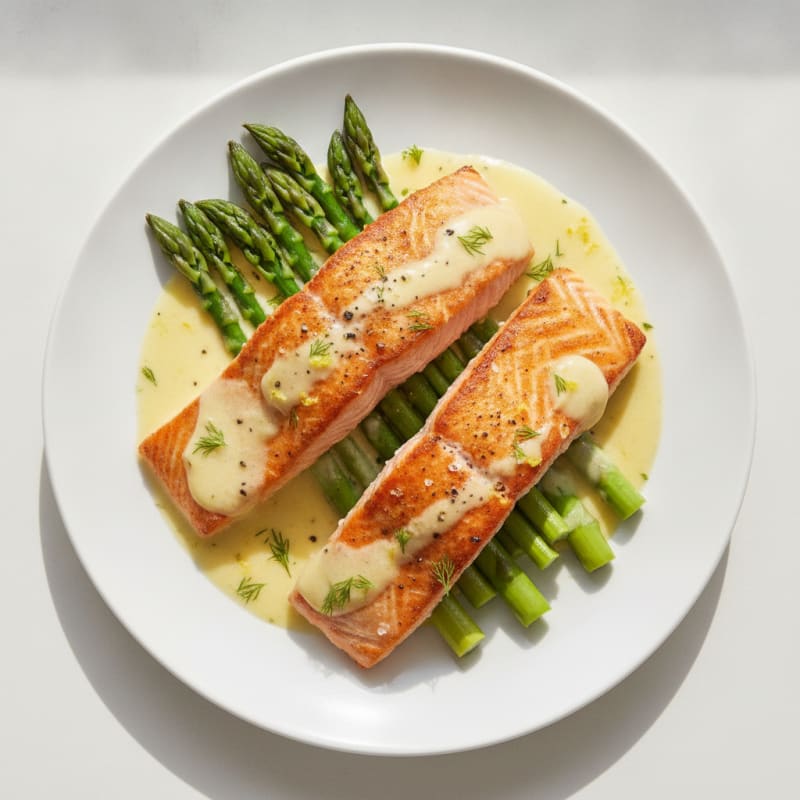 Pan-Seared Salmon with Lemon-Dill Sauce