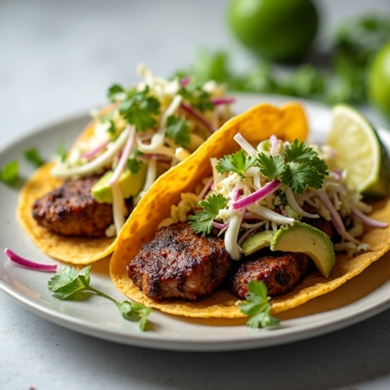 Tender Slow Cooked Short Rib Tacos with Fresh Cabbage Slaw