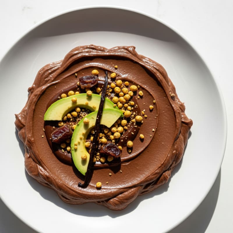 Silky Chocolate Protein Mousse with Pea Protein and Almond Milk