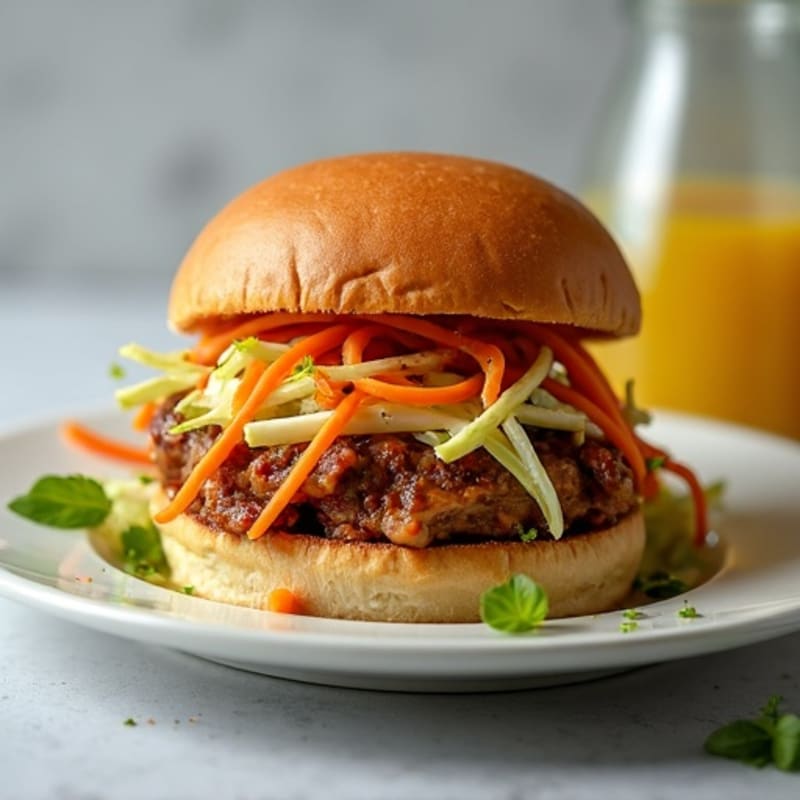 Lean Pulled Pork Sliders with Tangy Slaw