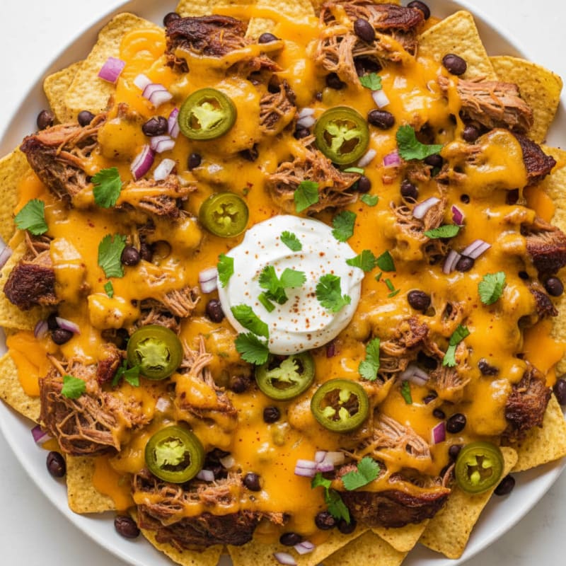 Smoked Pulled Pork Nachos