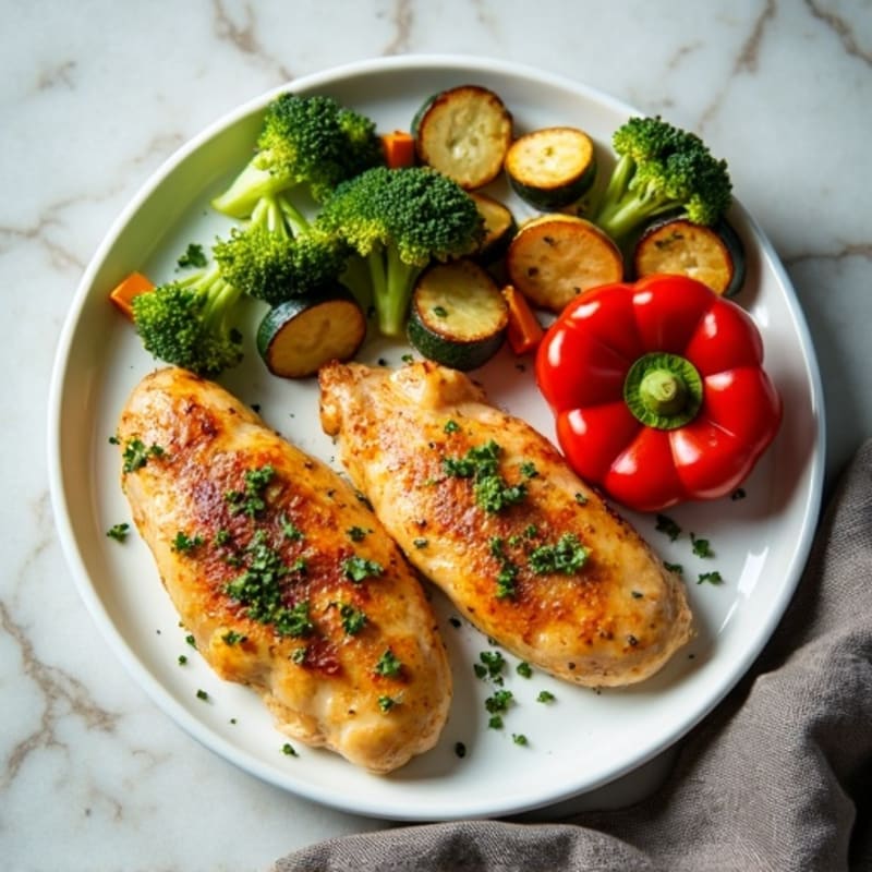 Sheet Pan Lemon Herb Chicken with Crispy Roasted Vegetables