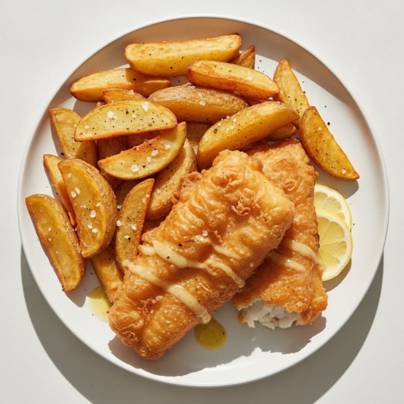 Classic Beer-Battered Fish and Chips
