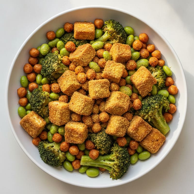 Roasted Vegetable and Chickpea Bowl
