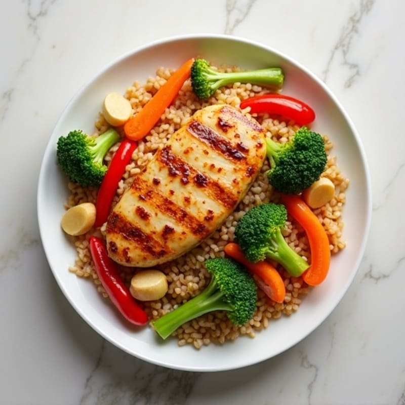 Healthy Chicken and Veggie Brown Rice Stir-Fry