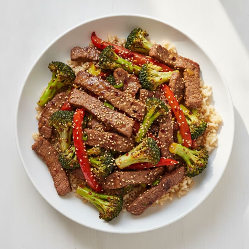 Sesame Beef and Broccoli Stir-Fry