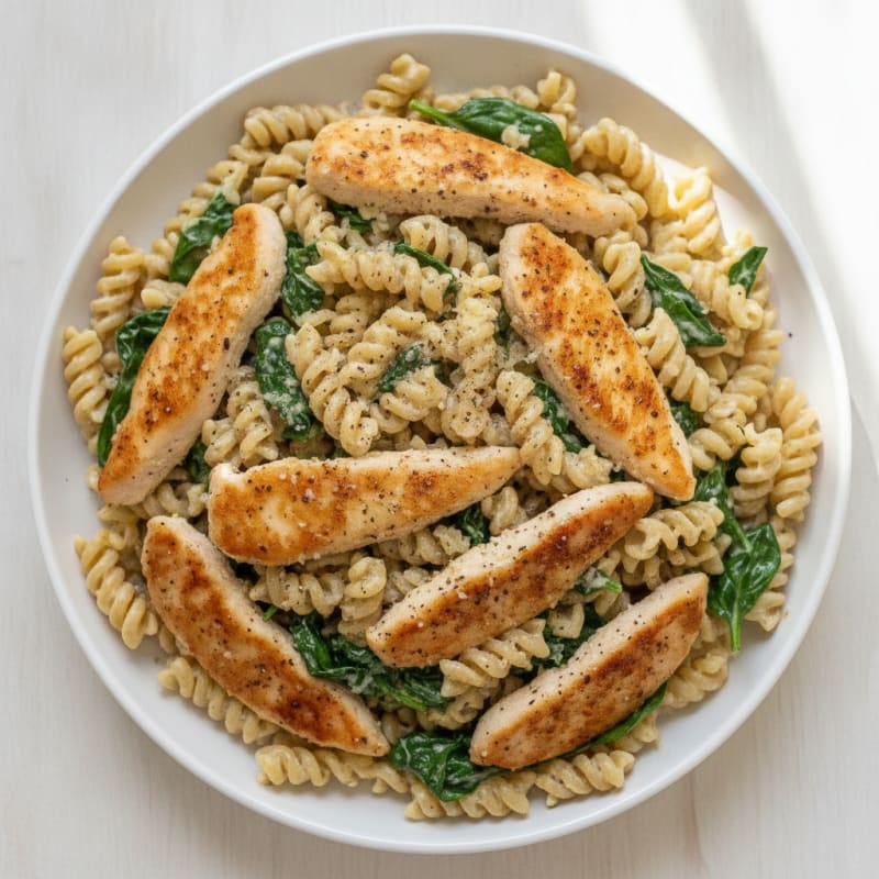 Garlic Parmesan Chicken Alfredo Pasta