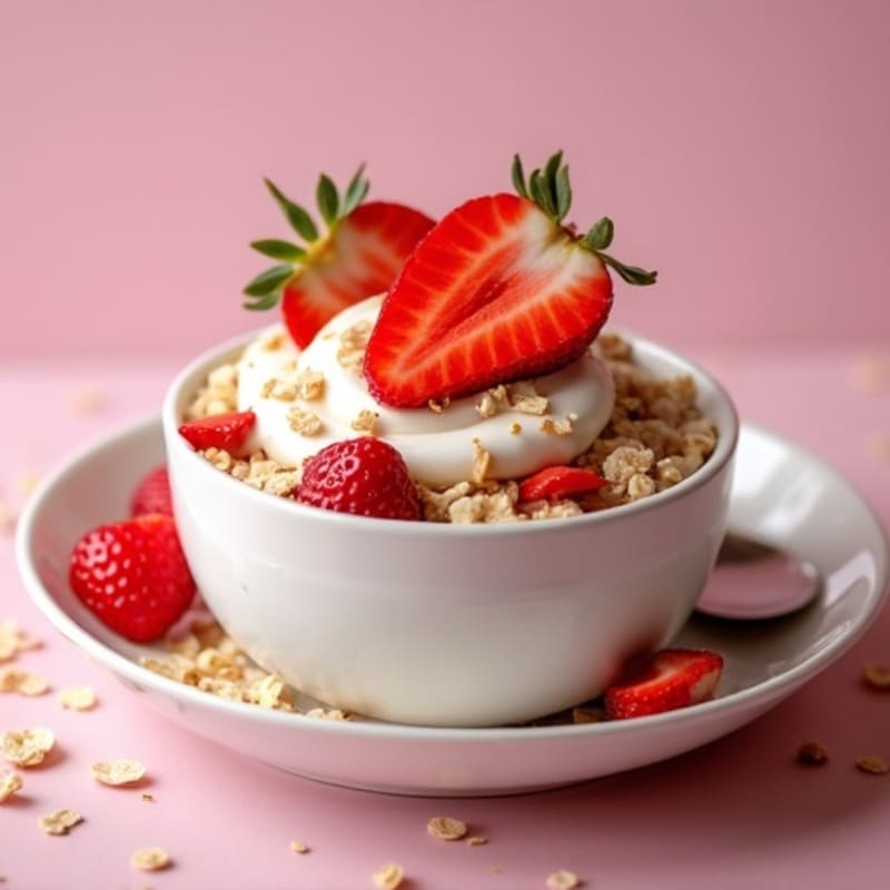 Creamy Strawberry Shortcake Overnight Oats