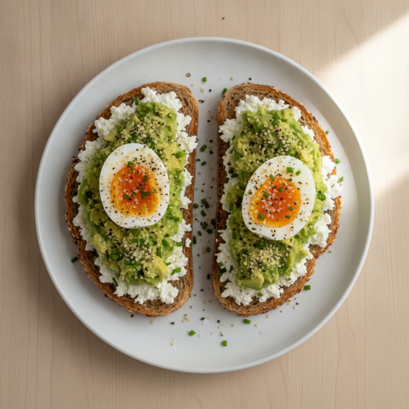 High-Protein Everything Bagel Avocado Toast