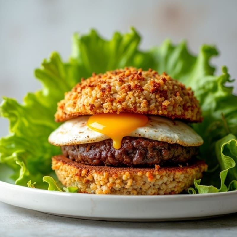 Crispy Black Bean Quinoa Burger Lettuce Wrap