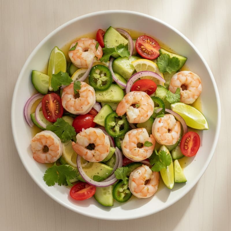 Zesty Shrimp Avocado Ceviche