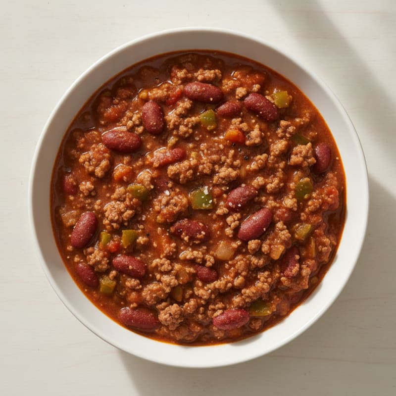 Slow Cooker Beef Chili with Kidney Beans