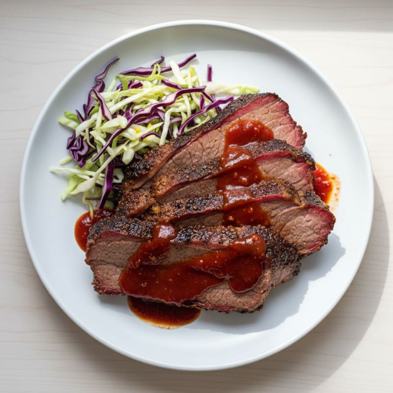 Slow-Smoked Texas Brisket with BBQ Glaze