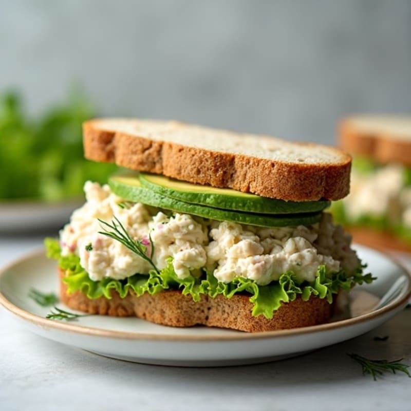 Creamy Dill Chicken Salad Sandwich