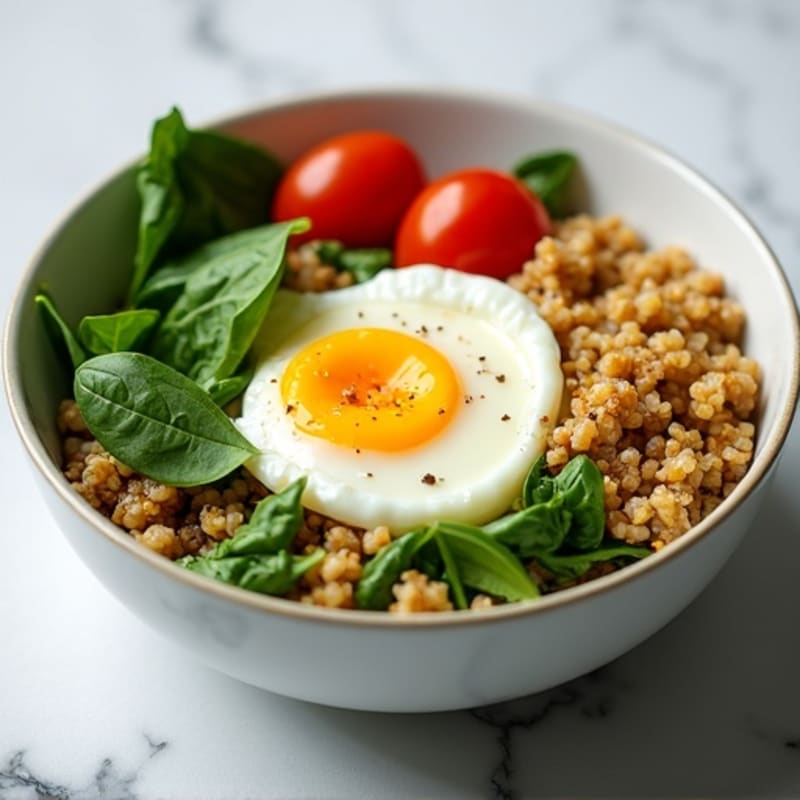 Protein-Packed Spinach and Egg White Breakfast Bowl