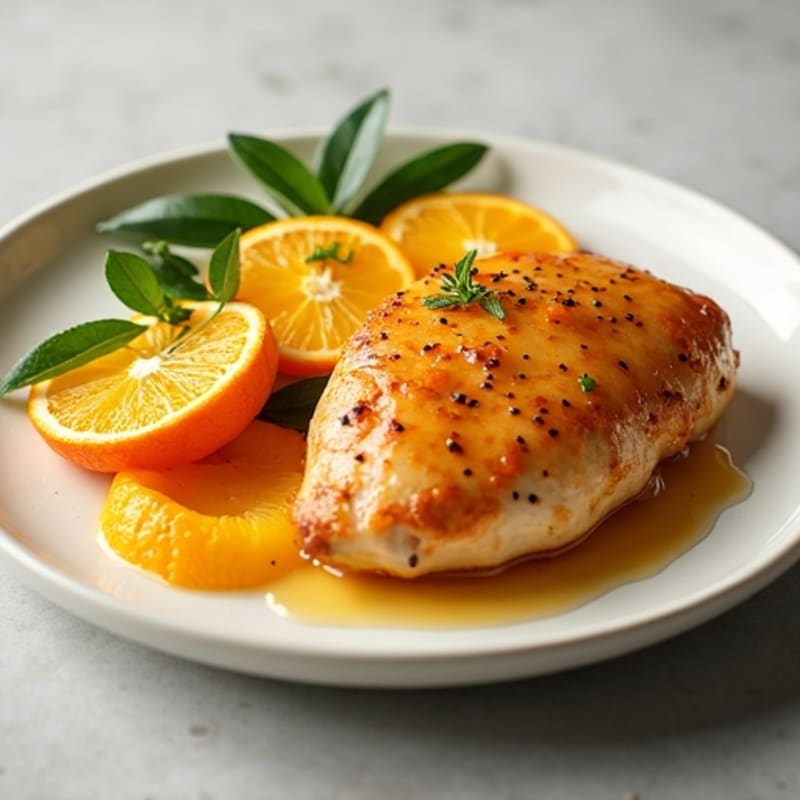 Fresh Citrus-Glazed Chicken with Orange Sauce