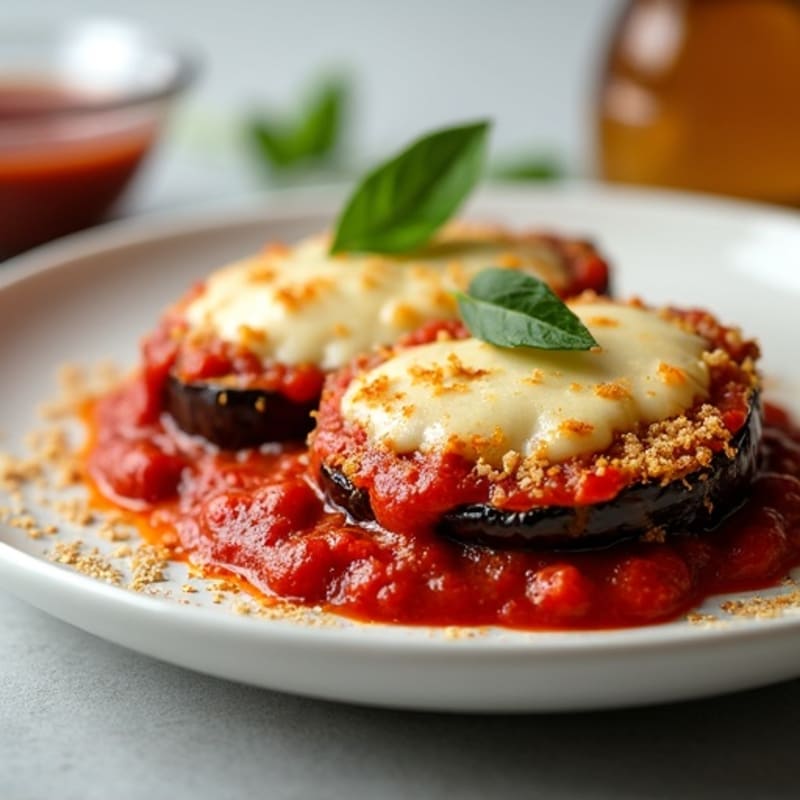 Healthy Baked Eggplant Parmesan