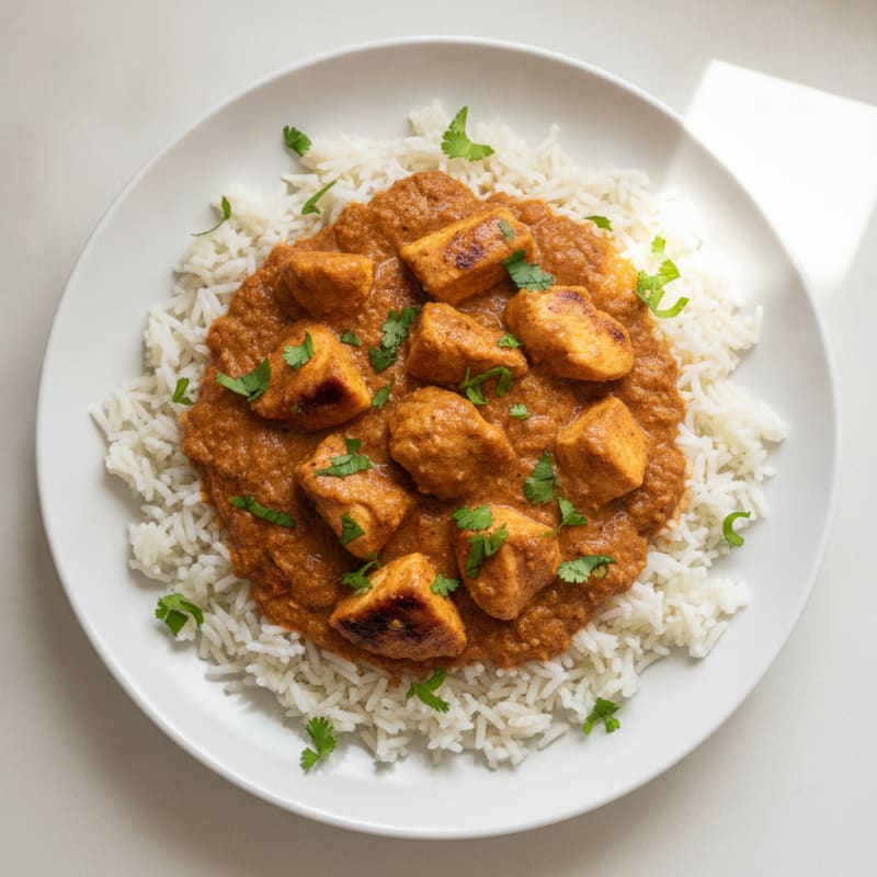 Indian Chicken Masala with Basmati Rice
