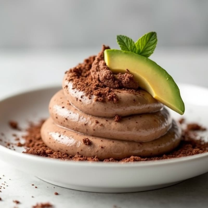 Greek Yogurt Chocolate Protein Mousse with Chia Seeds