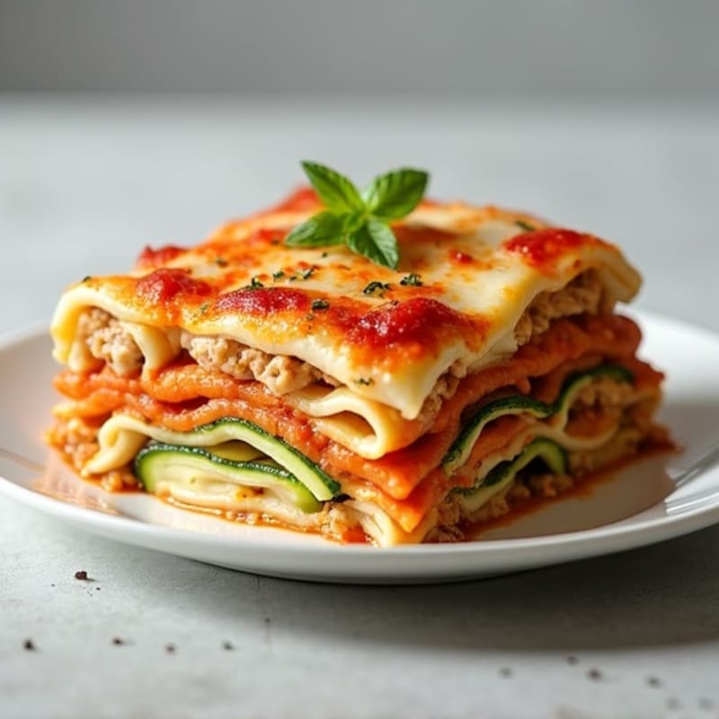 Lean Turkey Zucchini Lasagna