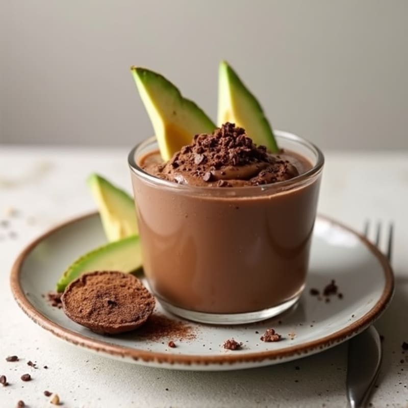 Creamy Chocolate Avocado Protein Mousse