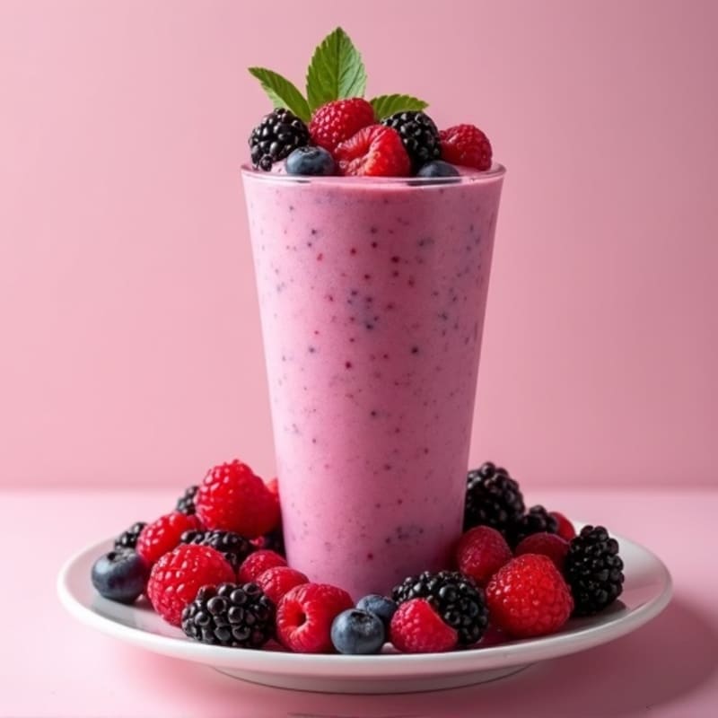 Triple Berry Power Protein Smoothie