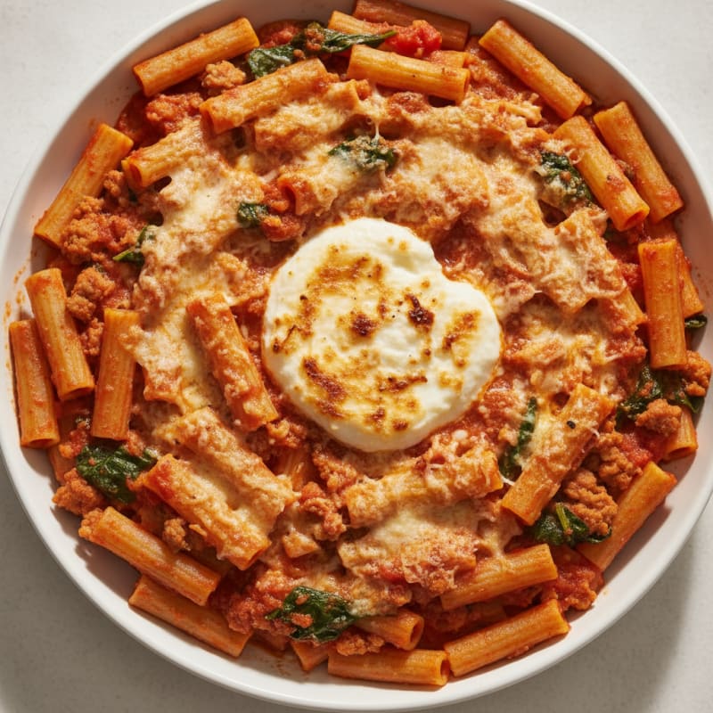 Baked Ziti with Ricotta and Marinara