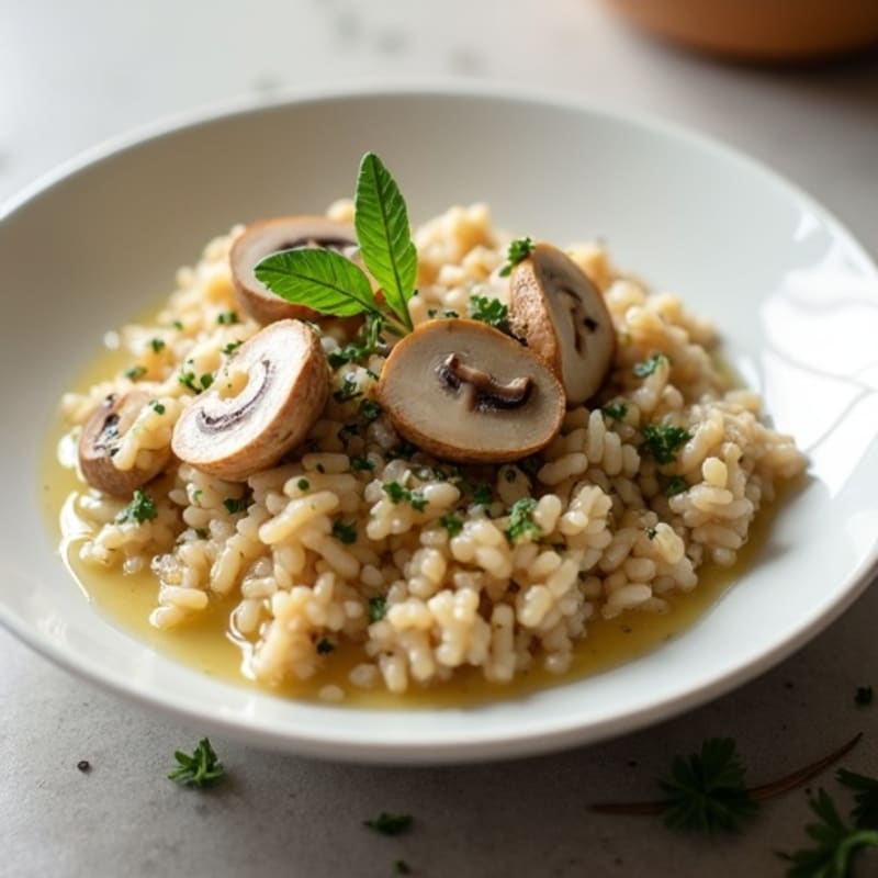 Creamy Herb Mushroom Risotto