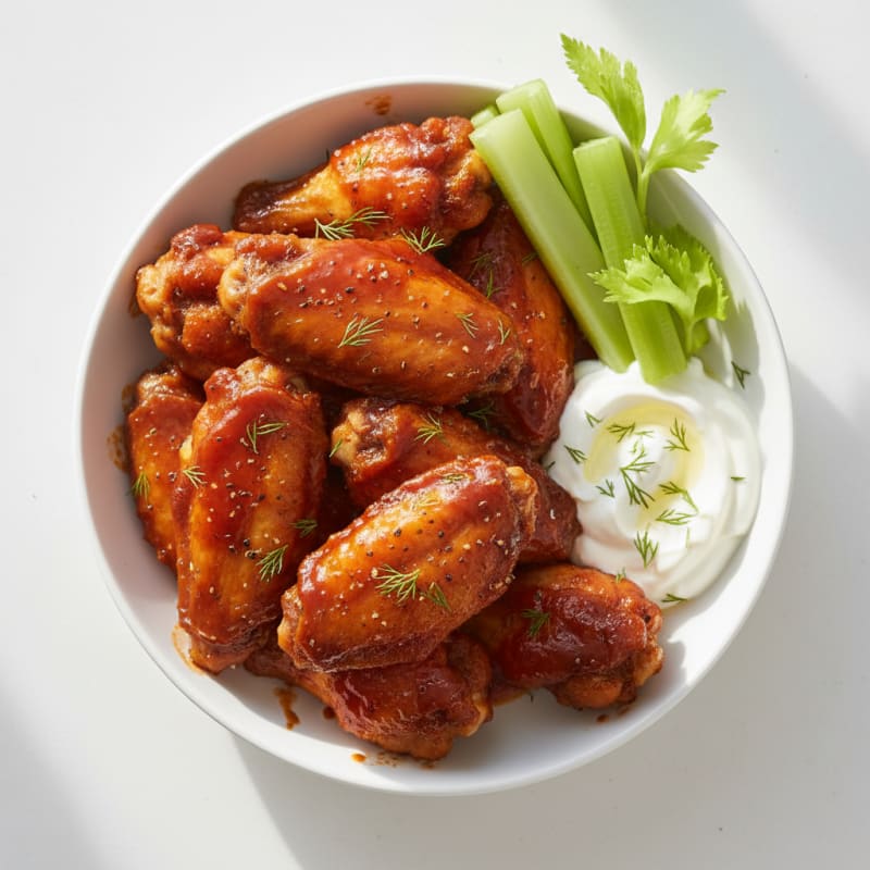Crispy Spicy BBQ Chicken Wings