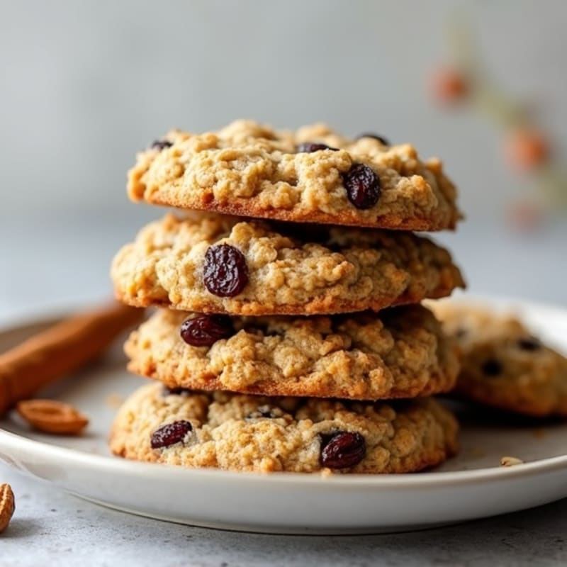 Chewy High-Protein Oatmeal Raisin Cookies