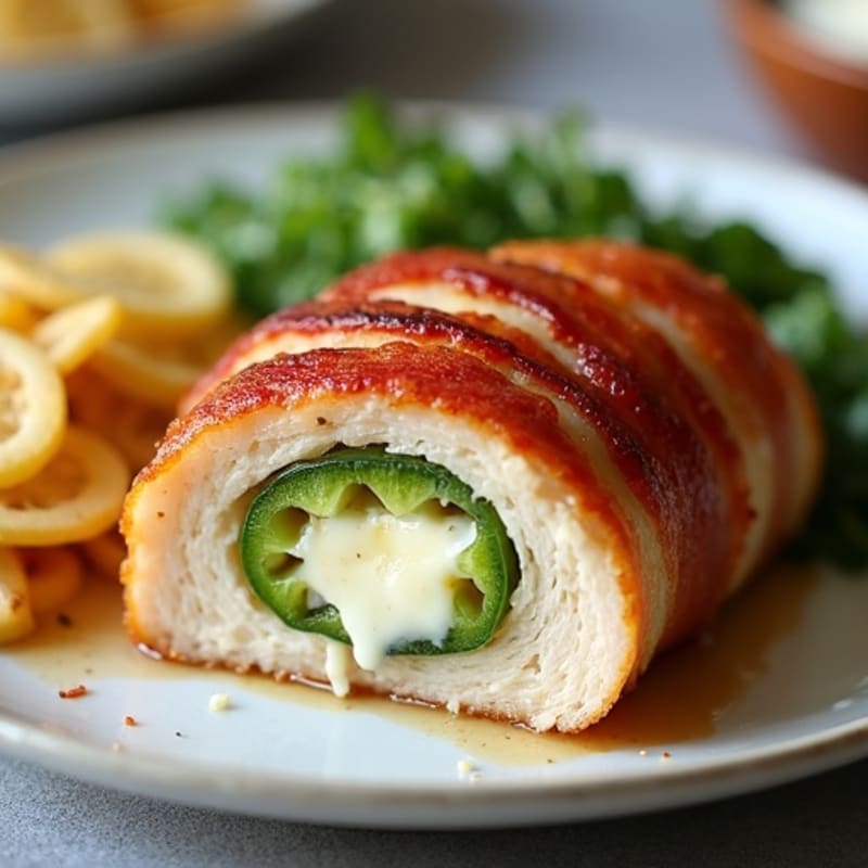 Crispy Bacon-Wrapped Jalapeño Stuffed Chicken