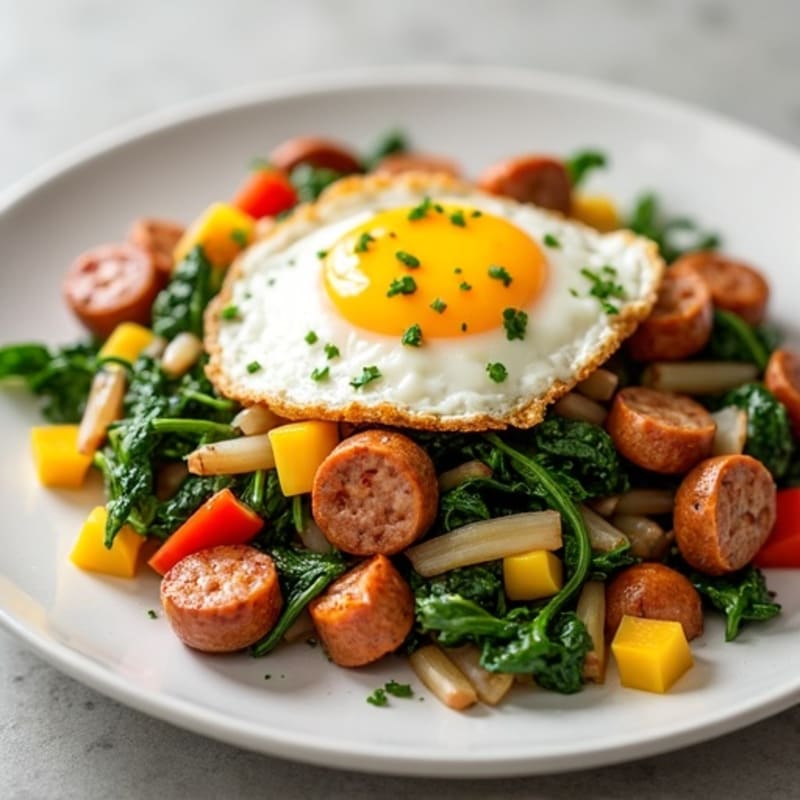 Protein-Packed Turkey Sausage Scramble