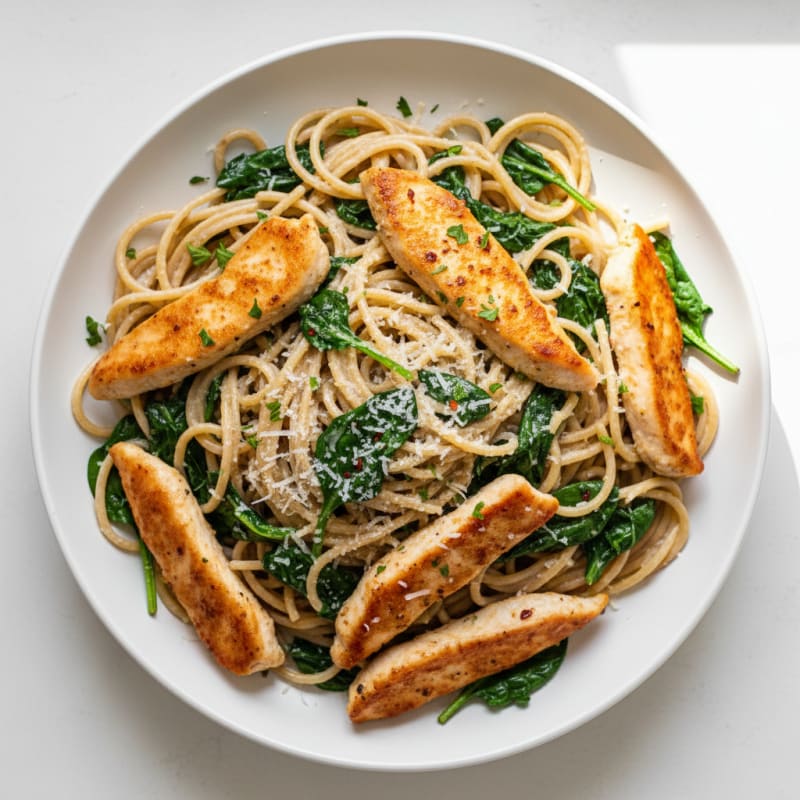 Creamy Garlic Parmesan Spaghetti