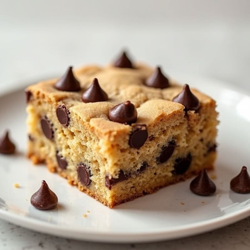 Protein-Packed Almond Flour Chocolate Chip Cookie Cake